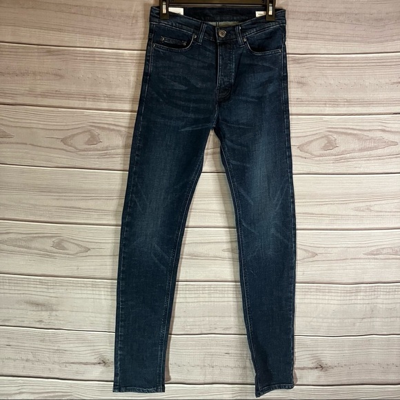OUTLAND Denim Ranger Slim Tapered Jeans In Bondi Blue - Picture 3 of 13
